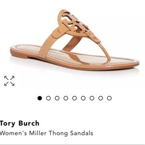 ⭐️NIB⭐️Tory Burch Miller Sandals TanPatent Leather